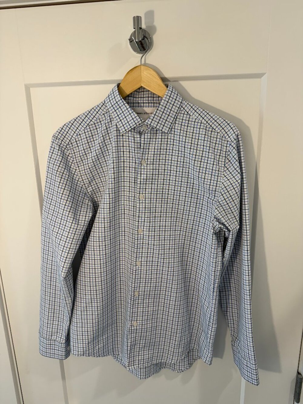 Ministry of Supply Aero Dress Shirt - Refined Blue Plaid